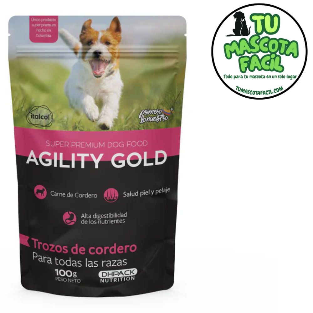 AGILITY POUCH CORDERO 100 GR